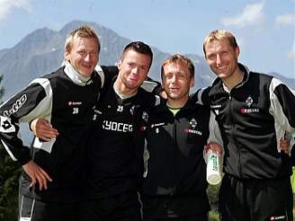 Zleva Marek Heinz, Václav Svrko, Ivo Ulich a Milan Fukal