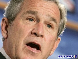 Americký prezident Bush te rád. Ilustraní foto