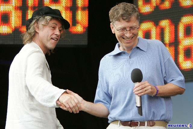 Live 8 - Bob Geldof a Bill Gates