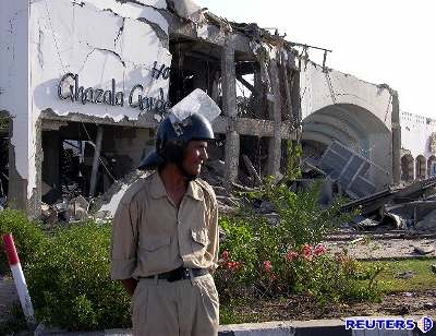 Hotel Ghazala Gardens po sérii explozí v egyptském letovisku arm a-ajch u Rudého moe