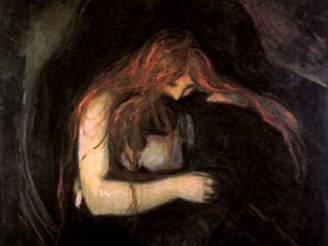 Edvard Munch - Vampýr, 1893