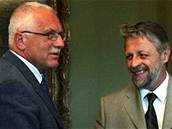 Václav Klaus na schzce s Frantikem Bublanem