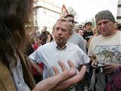 Václav Havel na demonstraci