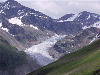Pohled na ledovec Gepatschferner