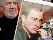 Proces s Chodorkovským od poátku provázely protesty jeho píznivc
