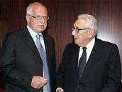 Václav Klaus s Henrym Kissingerem