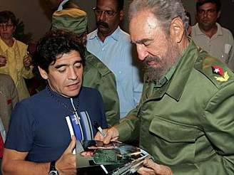 Maradona a Castro