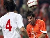 Nizozemsko - Makedonie: van Nistelrooij a Sedloski