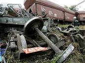 Srá�ka nákladních vlak� u �elenic