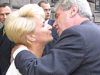 Milada Emmerov a Milo Zeman - 2002