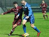 Drnovice - Sparta B: �ustr (vpravo) a Lou�ka