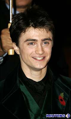 Daniel Radcliffe na premiée filmu Harry Potter a Ohnivý pohár. 