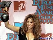 Shakira na Evropských cenách MTV
