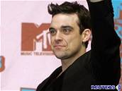 Robbie Williams pi pedávání evropských cen MTV