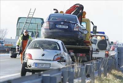 Autonehoda na dálnici D1