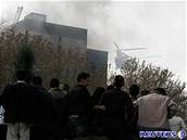 Havárie letadla v Teheránu.
