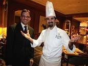 éfkucha restaurace Allegro hotelu Four Seasons Vito Mollica (vpravo) s manaerem Michaelem Weilem.