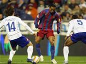 Zaragoza - Barcelona: Ronaldinho v akci