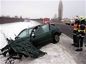 Tragická nehoda uzavela silnici na Uherskohradisku