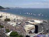 Rolling Stones vystoupili na plái Copacabana.