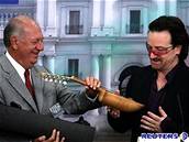 Bono z U2 a Ricardo Lagos