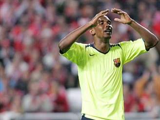 Benfica - Barcelona: zklamaný Eto'o