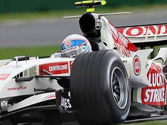 Jenson Button s vozem Honda