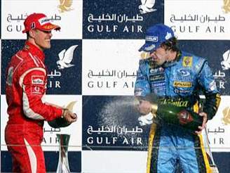 Schumacher - Alonso v Bahrajnu