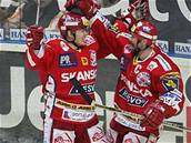 Slavia, Beránek a Tomica oslavují gól