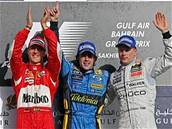 GP Bahrajnu: druhý M.Schumacher, vítz Alonso a tetí Räikkönen