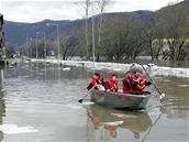 V Ústí nad Labem se protrhla pytlová hráz