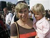 Kate�ina Neumannová s dcerou Lucií