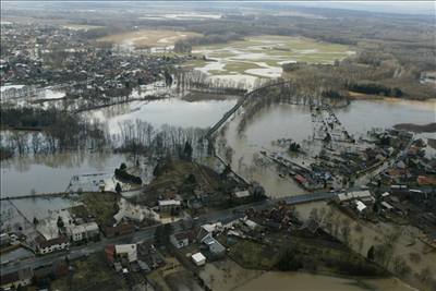 Zaplavený Chomoutov v Olomouci