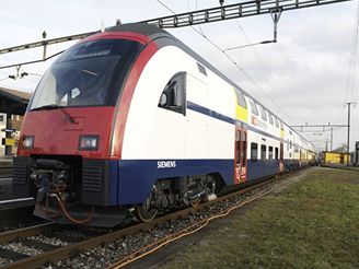 Vlak Siemens v úprav pro výcarské dráhy.