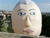 Nafukovací Mozart nad Prahou