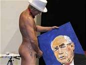 Tim Patch maluje obrazy penisem