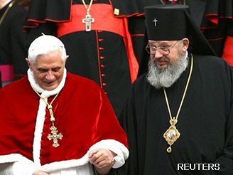 Pape Benedikt XVI. s arcibiskupem Jeremiem
