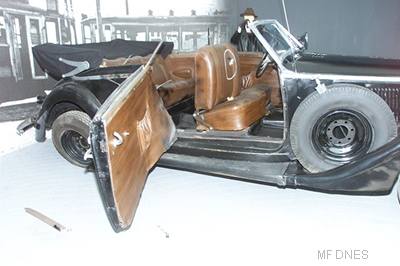 Automobil, v nm Heydrich cestoval, kdy na nj Kubi s Gabíkem v kvtnu 1942 zaútoili