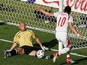 Francie - �výcarsko, Fabien Barthez a Daniel Gygax