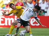 Nmecko - védsko: Ballack (vpravo) a Källström