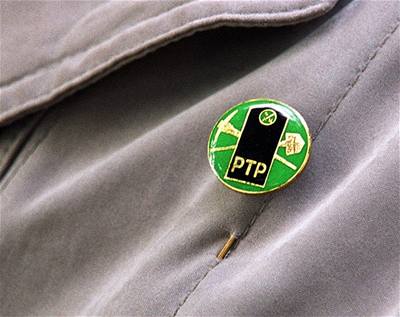 Odznak nkdejích písluník Pomocných technických prapor - PTP.