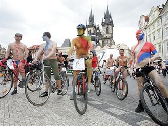 World Naked Bike Ride v Praze