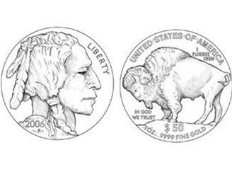 Návrh mince s bizonem