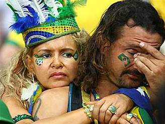 Smutní fanouci Brazílie
