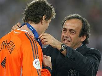 Jens Lehmann a Michel Platini