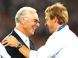 Franz Beckenbauer a Jürgen Klinsmann 