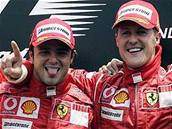 Velká cena USA: Massa a Schumacher