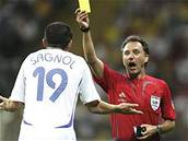 Brazílie - Francie: Sagnol dostává �lutou kartu