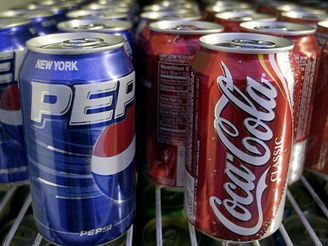 Vní rivalové - Pepsi a Coca-Cola. Ilustraní foto