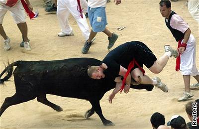 Slavnosti Sanfermines v severopanlské Pamplon